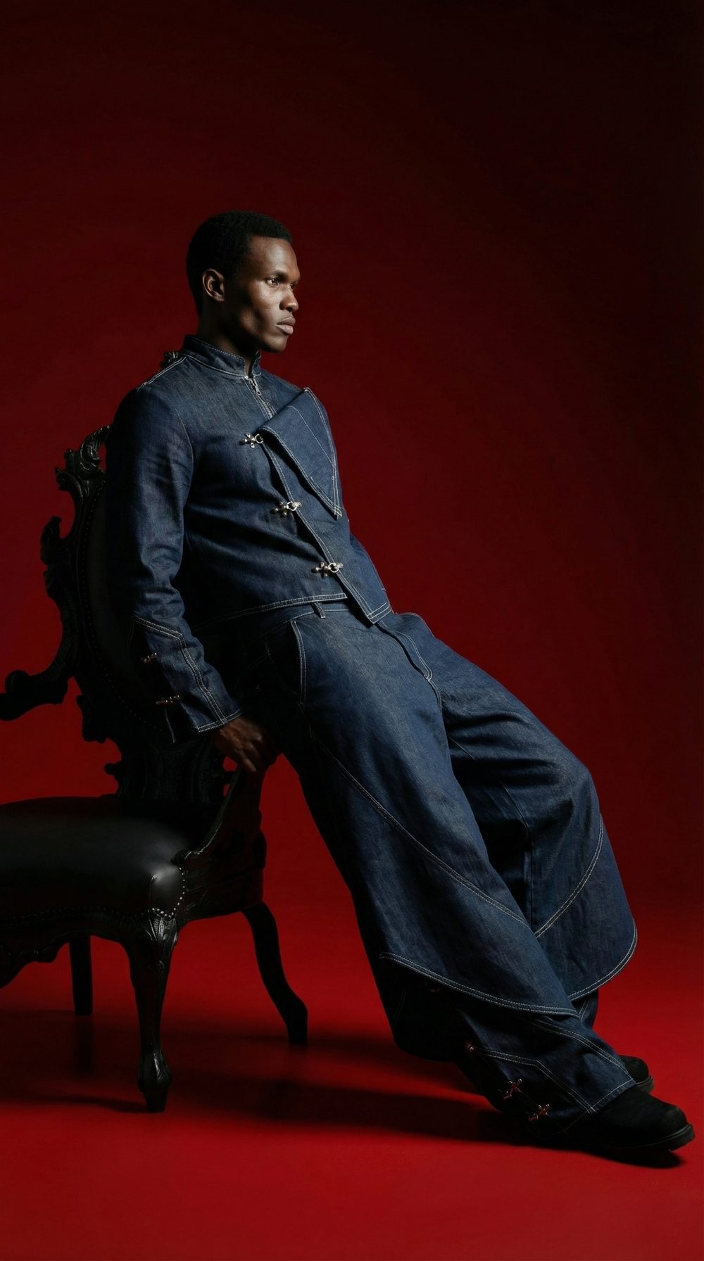 Pantalon denim ample, campagne RONIN